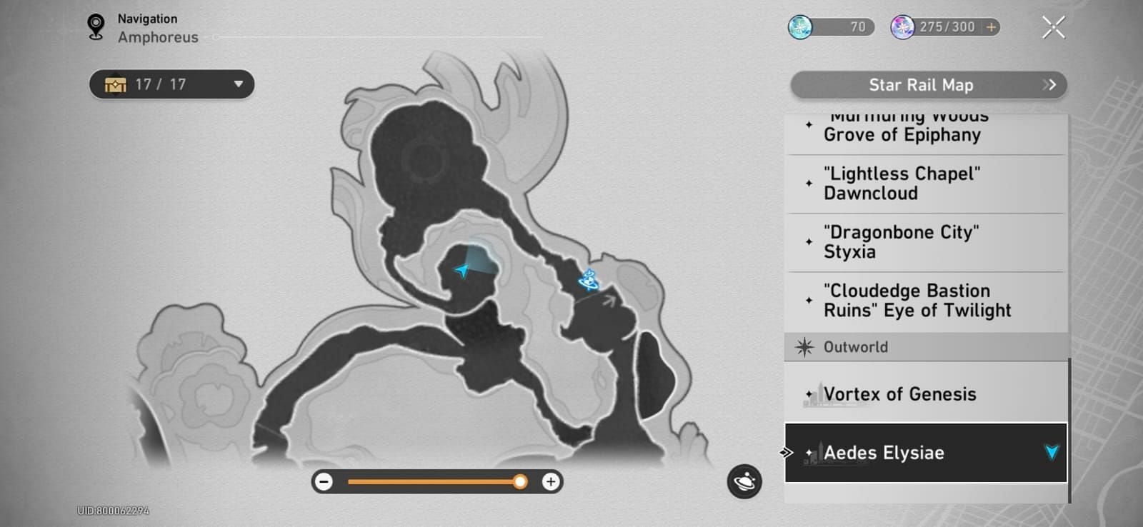 Exact location from the northernmost space anchor in Membrance Maze (Image via HoYoverse)